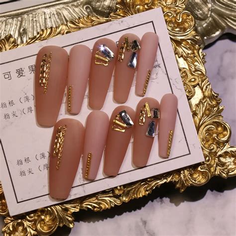 Baddie Simple Coffin Nails with Rhinestones: Complete Guide .